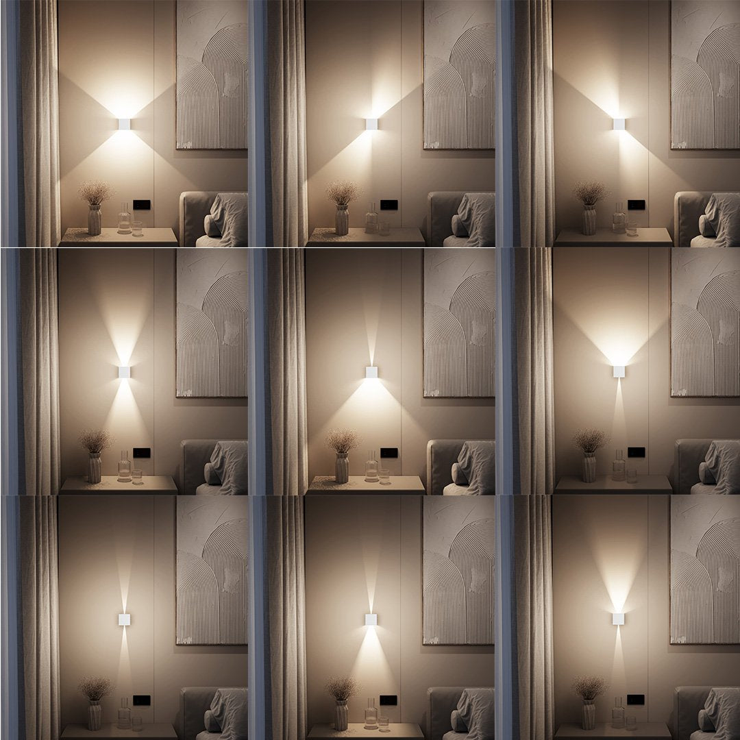 Xena Rechargeable LED Wall Light – Dimmable Black Aluminium Sconce