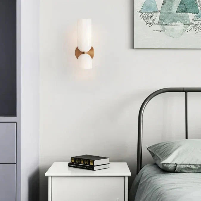 Double Glass Wall Light
