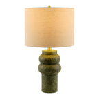 Hand-Painted Green Ceramic Table Lamp