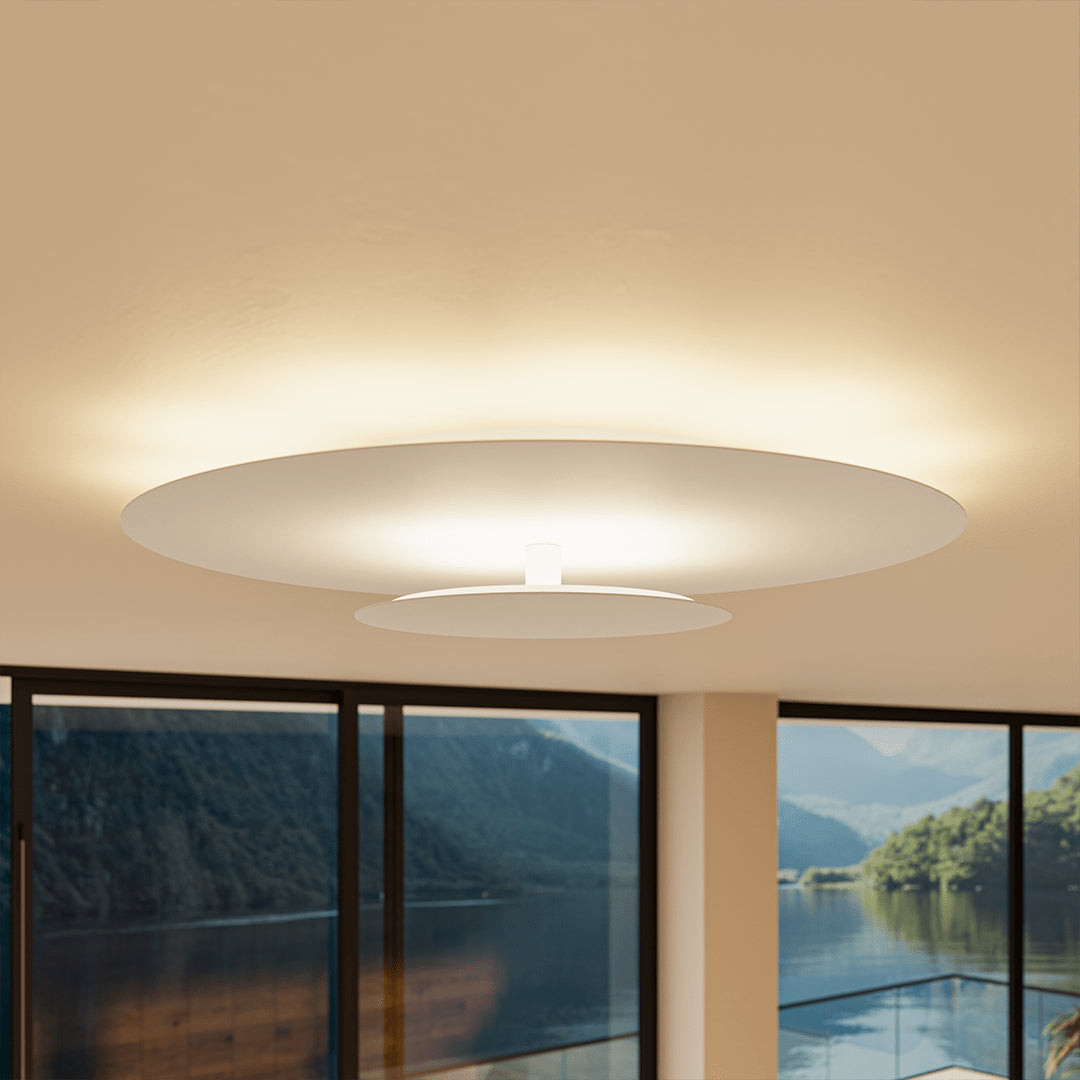 Tulio White LED Ceiling Light – Modern Design with Soft Indirect Illumination