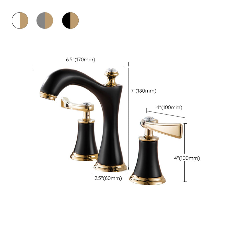 Modern Two Handle Basin Faucet