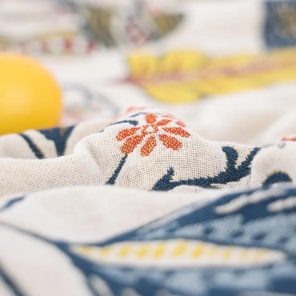 Rustic Floral Throw Blanket