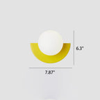 Modern Spherical Glass Wall Sconce