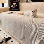 Herringbone Stripe Sofa Cover