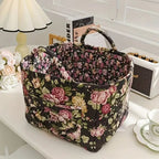 Floral Canvas Storage Basket