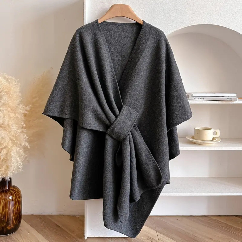 Women's Windproof Shawl Coat
