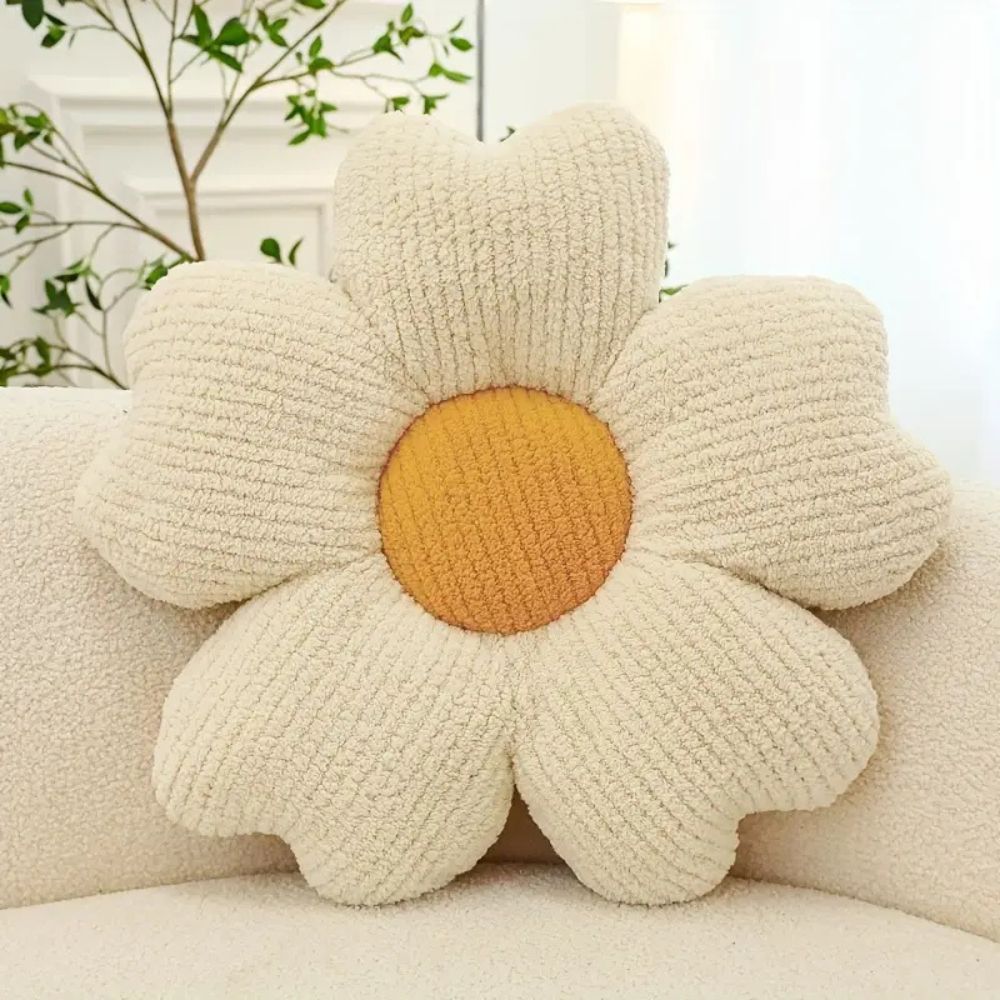 Flower-Shaped Decorative Cushion