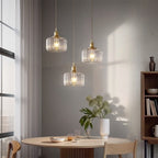 Vintage Crystal Glass Pendant Light