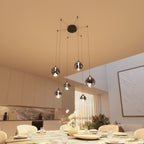 Somos Adjustable LED Pendant Light – Modern Metal Design with Height Adjustment