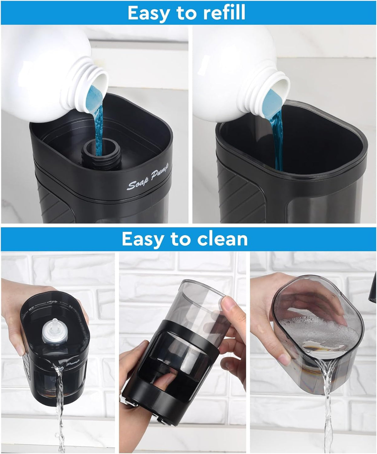 Dish Soap Dispenser with Sponge Holder