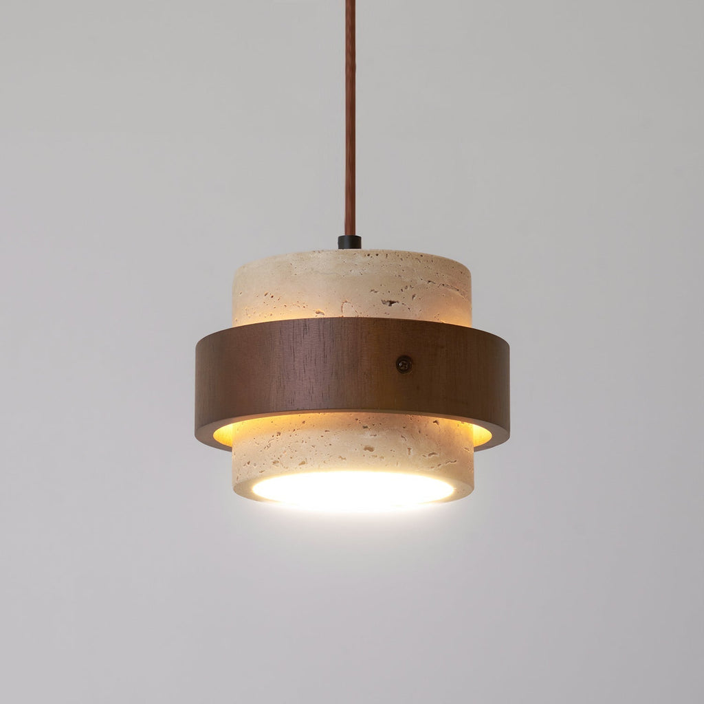 Perra Travertine Pendant Light