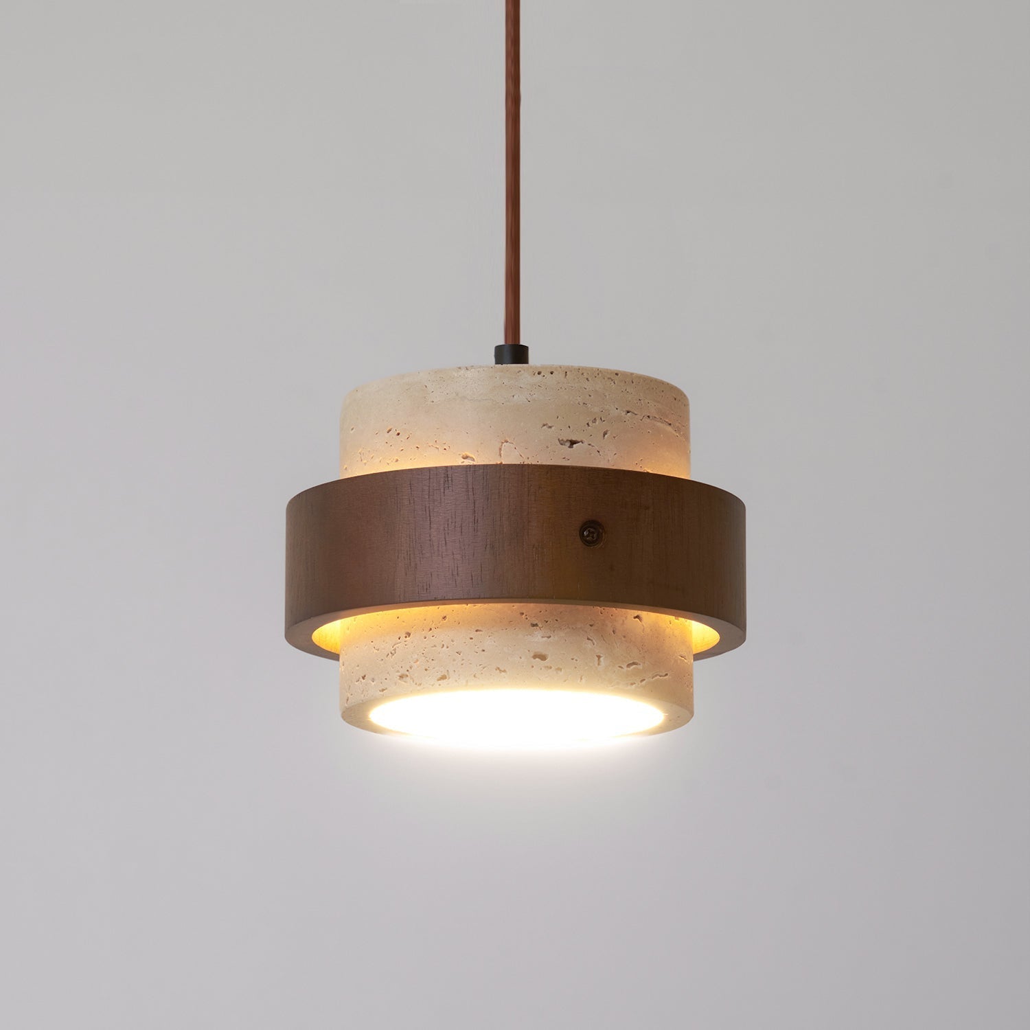 Perra Travertine Pendant Light