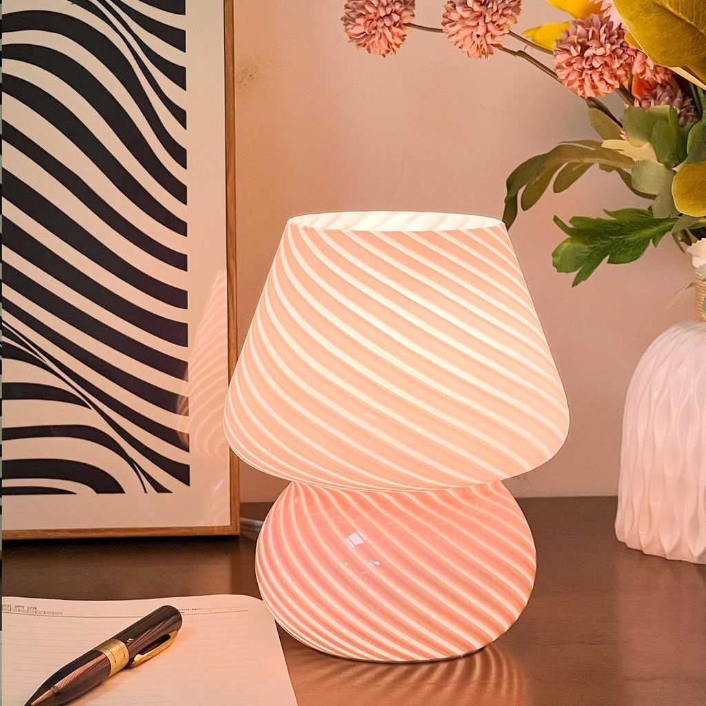 Vintage Glass Table Lamp