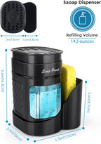 Dish Soap Dispenser with Sponge Holder
