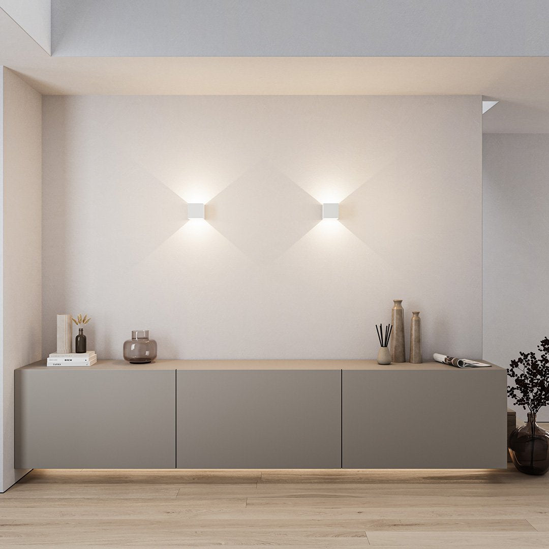 Xena Rechargeable LED Wall Light – Dimmable Black Aluminium Sconce