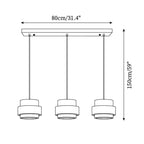 Perra Travertine Pendant Light