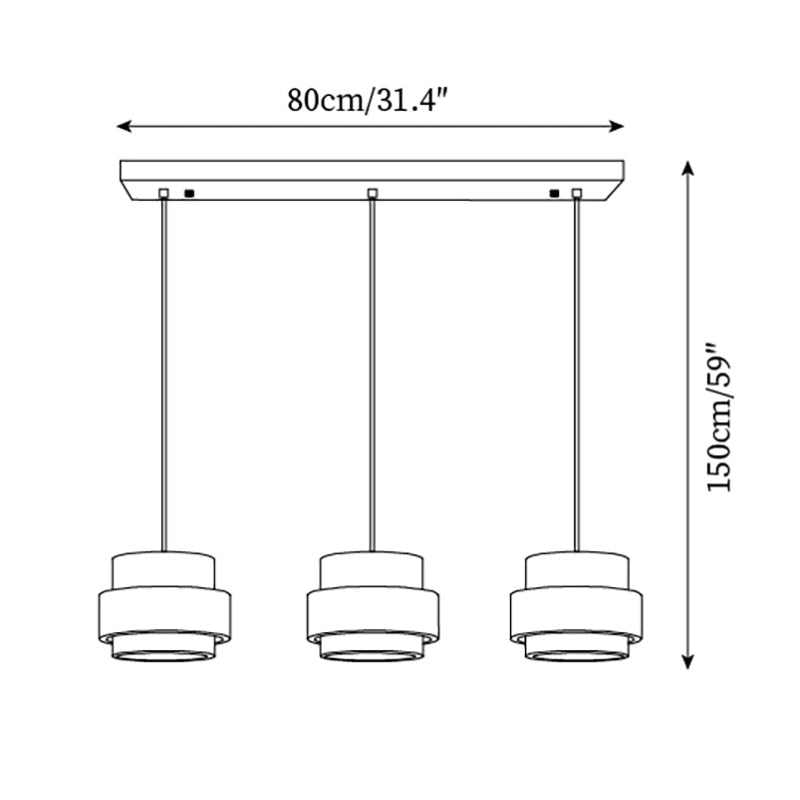 Perra Travertine Pendant Light