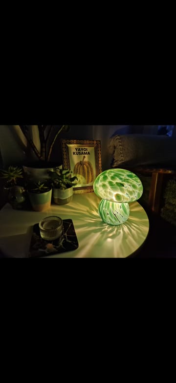 Forest Green Mushroom Table Lamp
