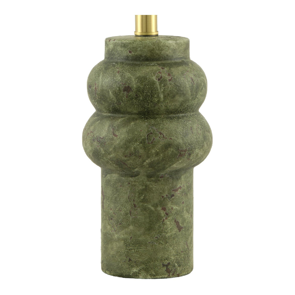 Hand-Painted Green Ceramic Table Lamp