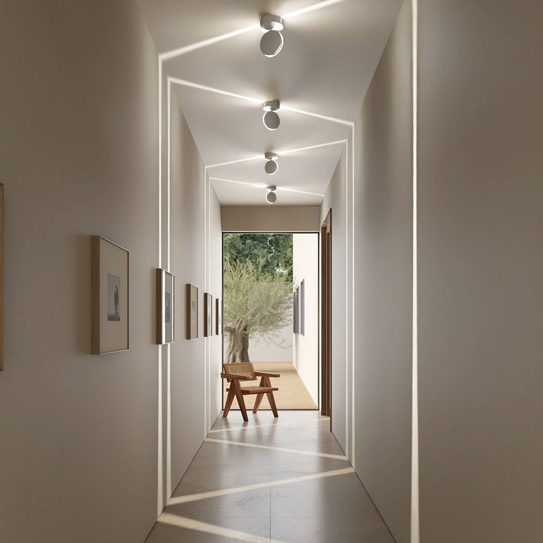 Spectra White LED Ceiling Light – Modern Aluminium Design with Elegant Illumination
