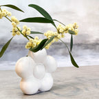 Floral Bloom Stoneware Vase