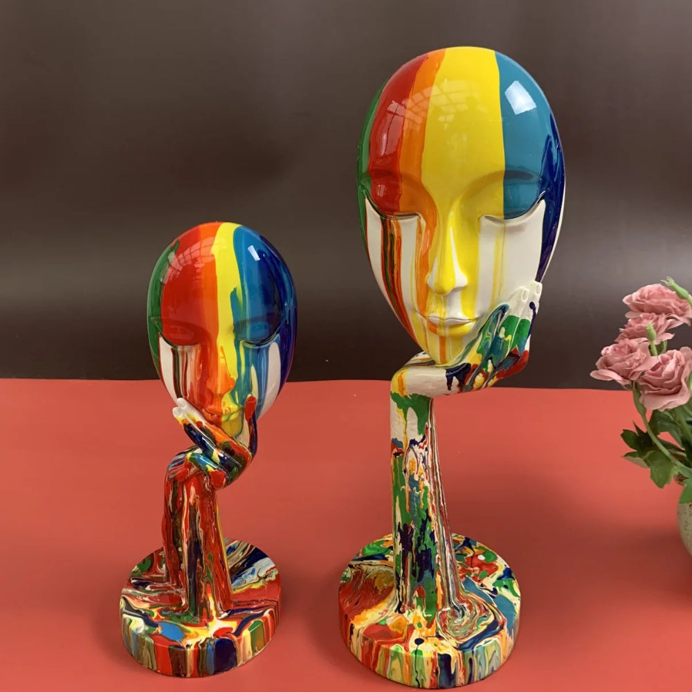 Mystique Face Art Sculpture