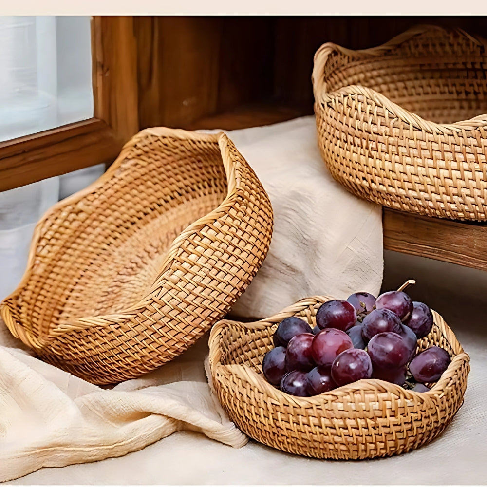 Handwoven Rattan Basket