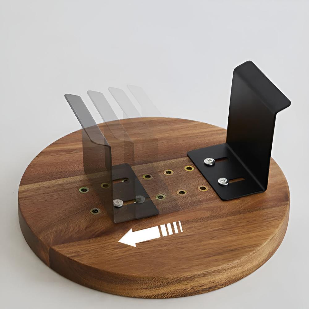 Clip-On Walnut Sofa Tray