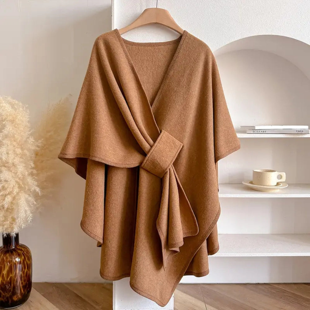 Women's Windproof Shawl Coat