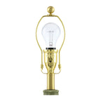 Hand-Painted Green Ceramic Table Lamp