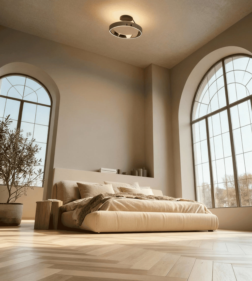 Solei Dimmable LED Ceiling Light – Elegant Aluminium Design with Adjustable Brightness