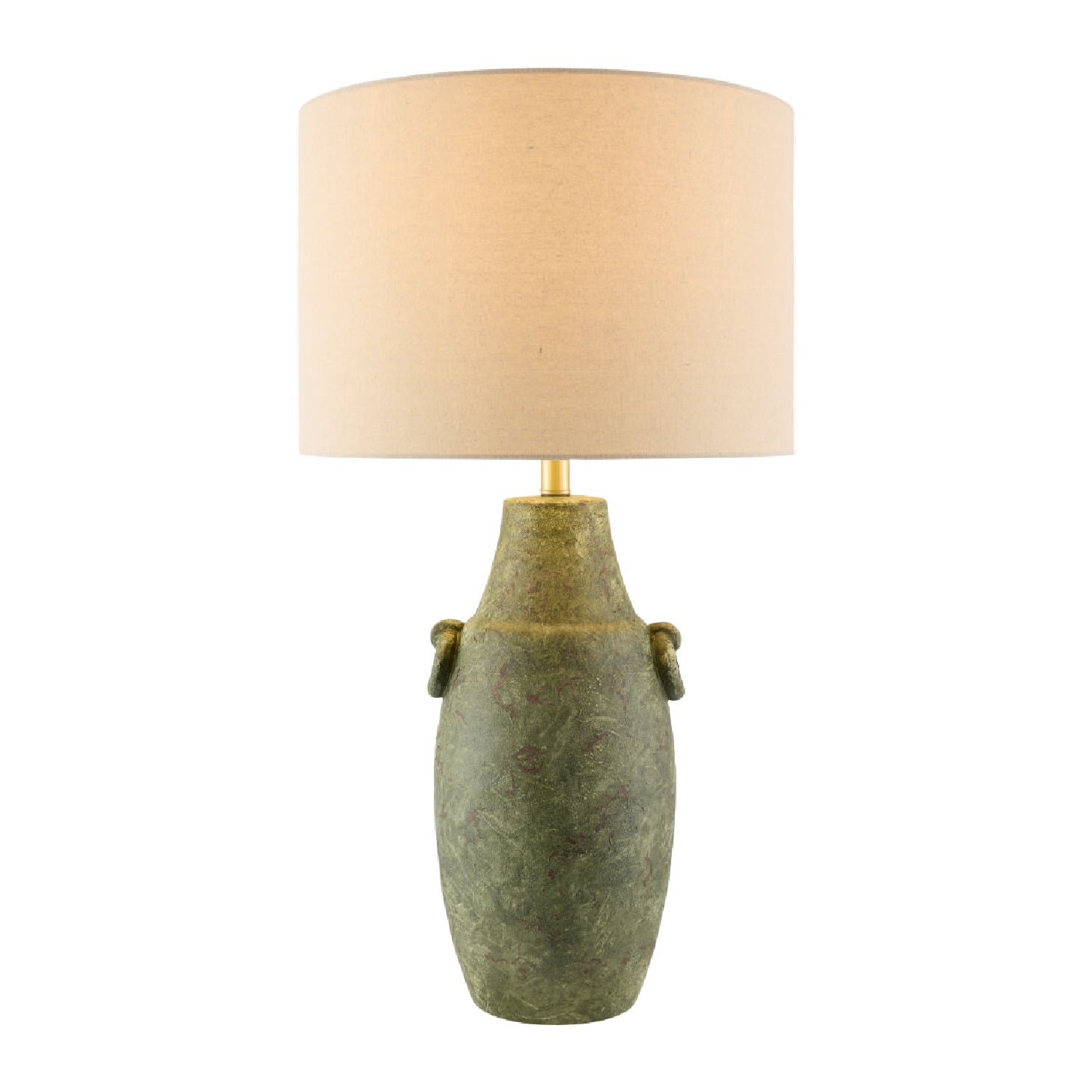 Hand-Painted Green Ceramic Table Lamp