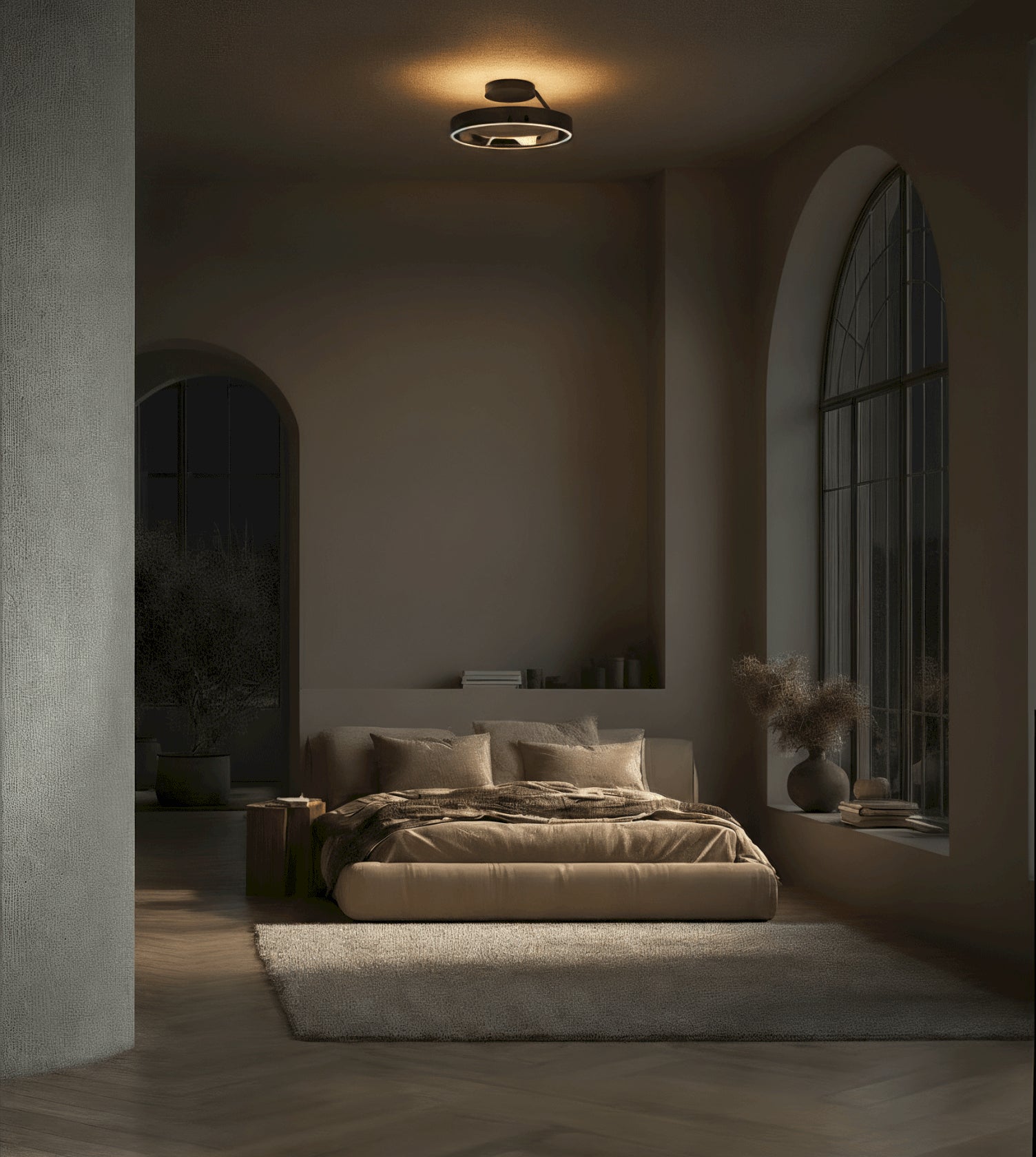 Solei Dimmable LED Ceiling Light – Elegant Aluminium Design with Adjustable Brightness