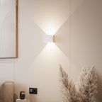 Xena Rechargeable LED Wall Light – Dimmable Black Aluminium Sconce