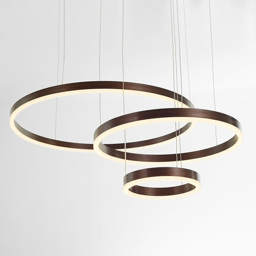 Arisha Ring Pendant Light – Modern Black and Gold Circular Ceiling Fixture