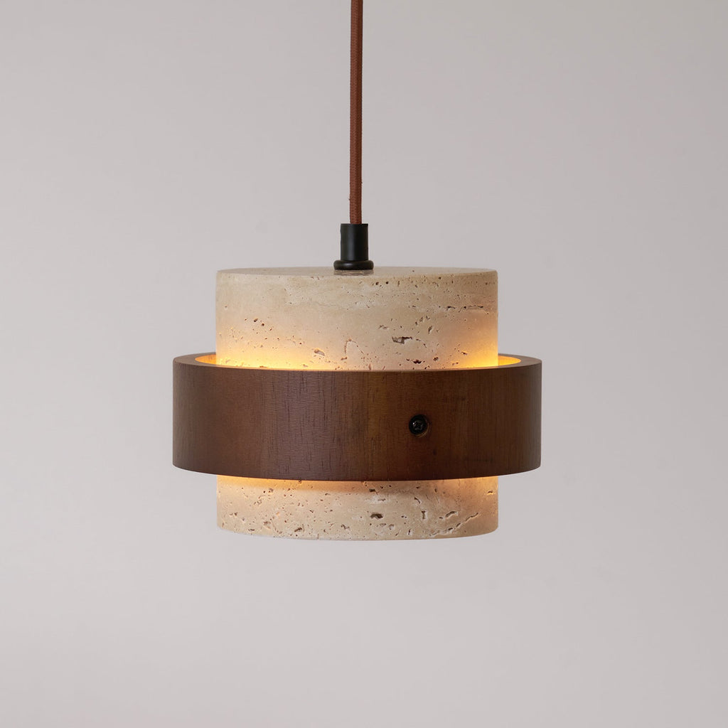 Perra Travertine Pendant Light