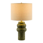 Hand-Painted Green Ceramic Table Lamp