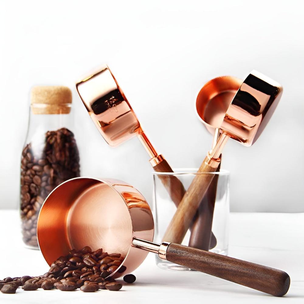 Copper Measuring Cup and Spoon Set