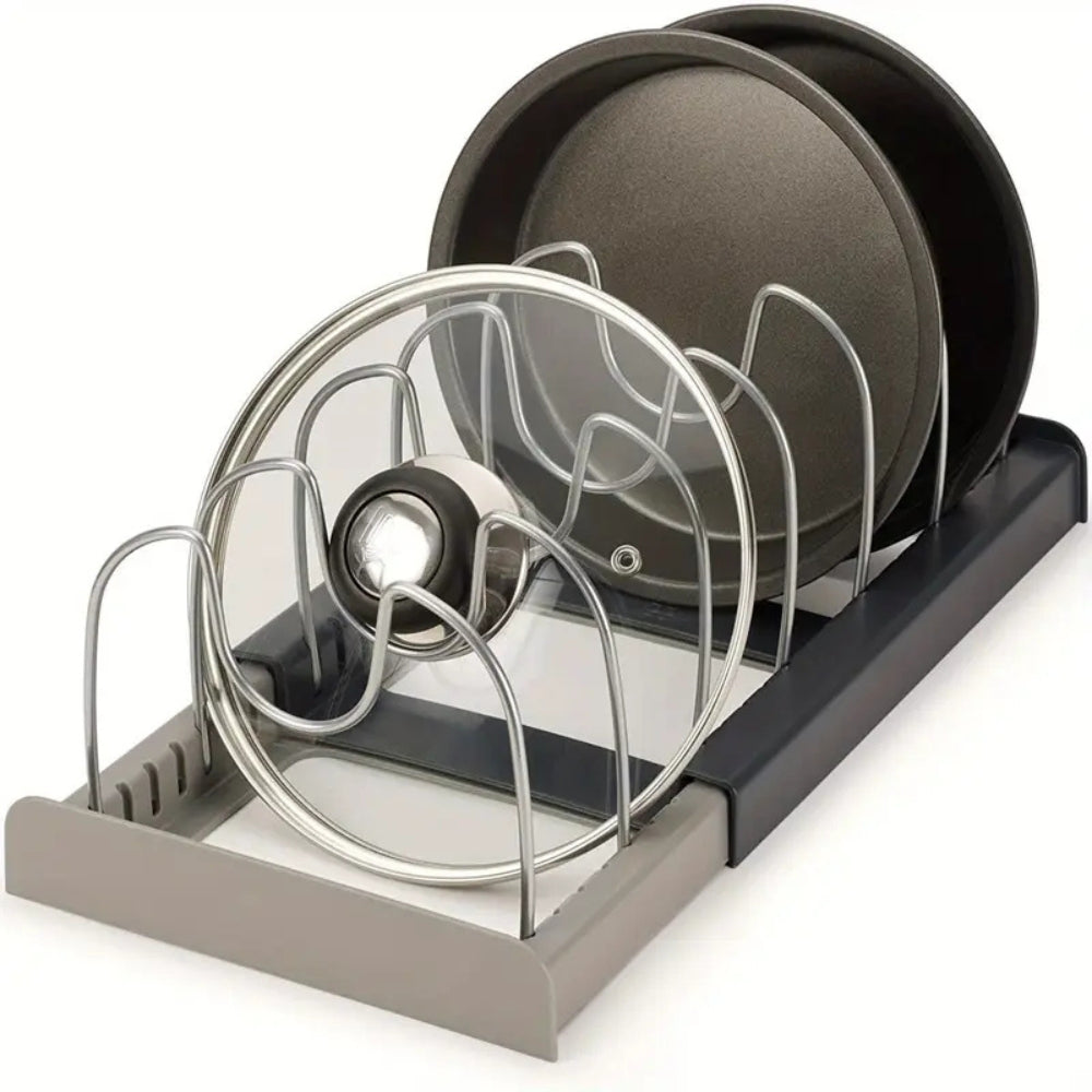 Expandable Pot and Pan Rack