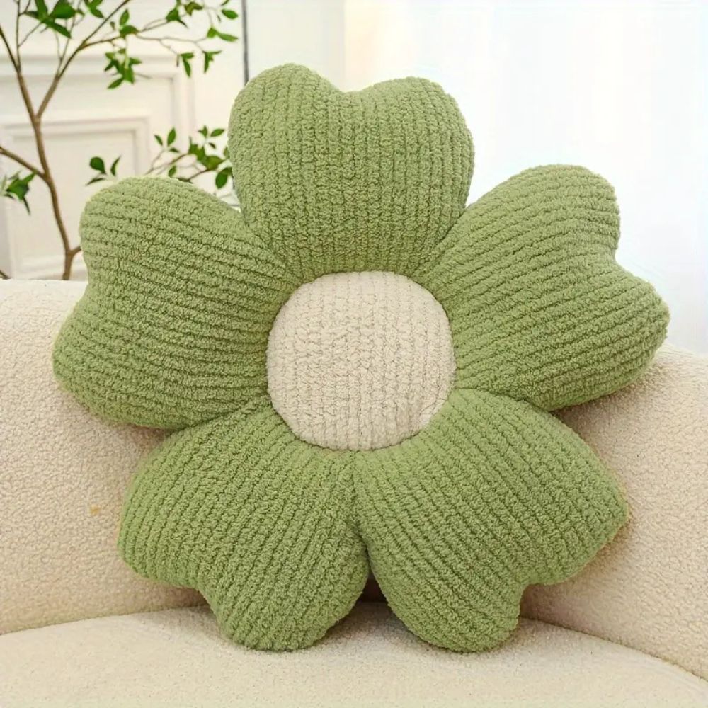 Flower-Shaped Decorative Cushion