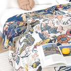Rustic Floral Throw Blanket