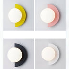 Modern Spherical Glass Wall Sconce