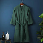 Waffle V-Neck Bathrobe