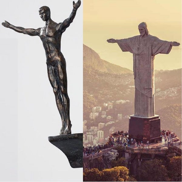 Climbing Figure Wall Sculpture