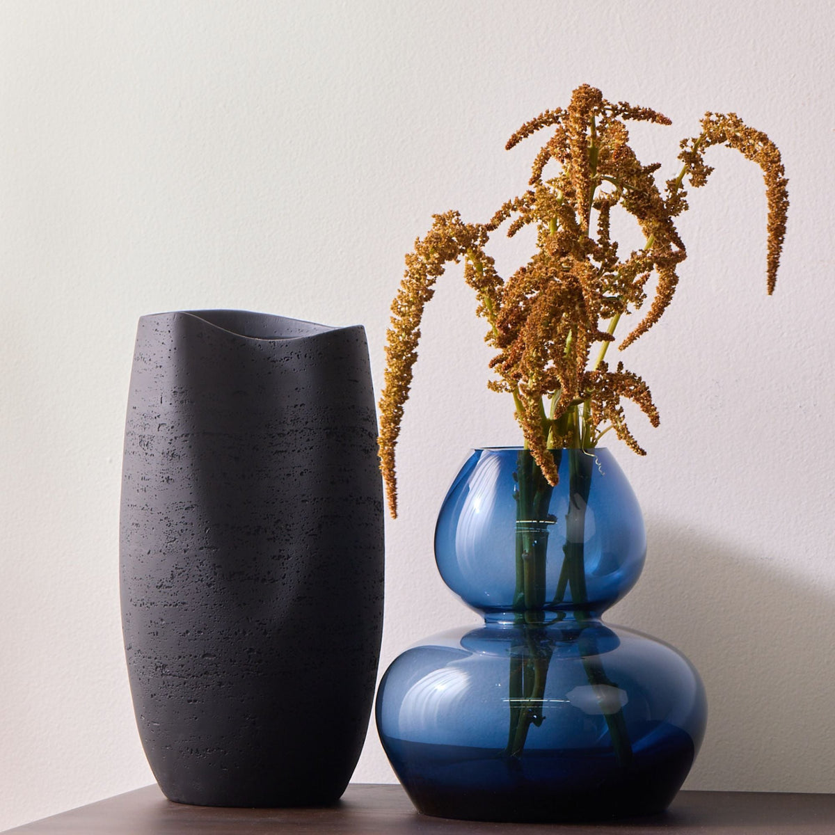 Juniper Curved Glass Vase
