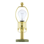 Hand-Painted Green Ceramic Table Lamp