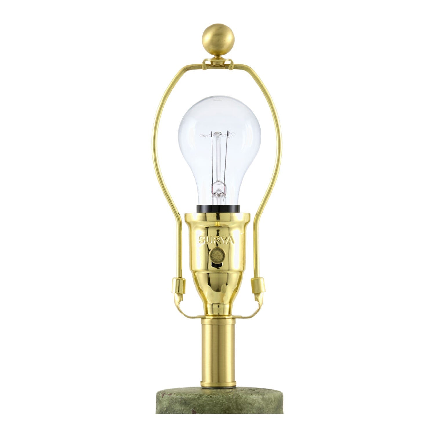 Hand-Painted Green Ceramic Table Lamp