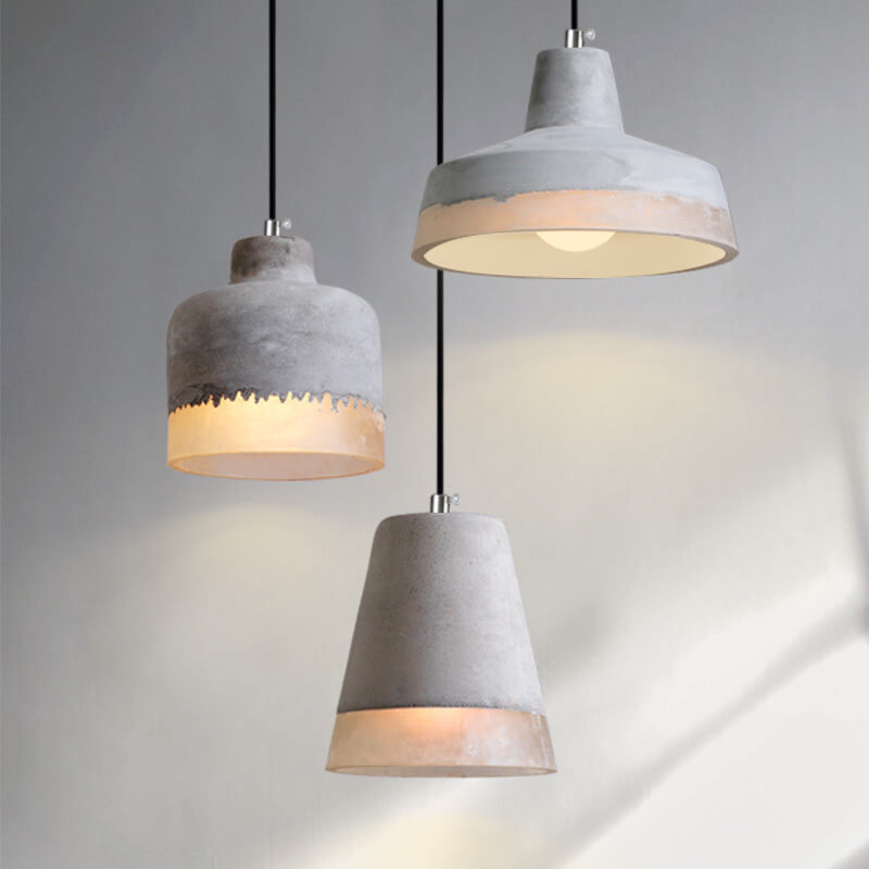 Minimalist Cement Pendant Light