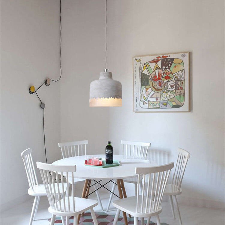 Minimalist Cement Pendant Light