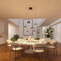 Somos Adjustable LED Pendant Light – Modern Metal Design with Height Adjustment